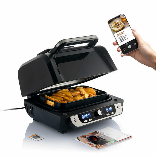 Freidora de Aire con Grill, Accesorios y Recetario Fryinn 12-in-1 6000 Negro